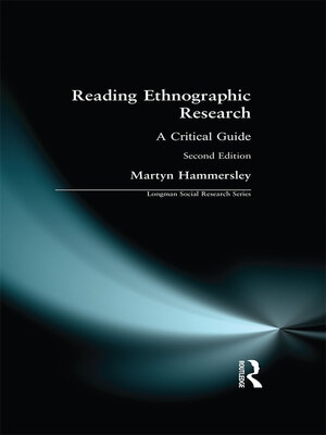cover image of Reading Ethnographic Research